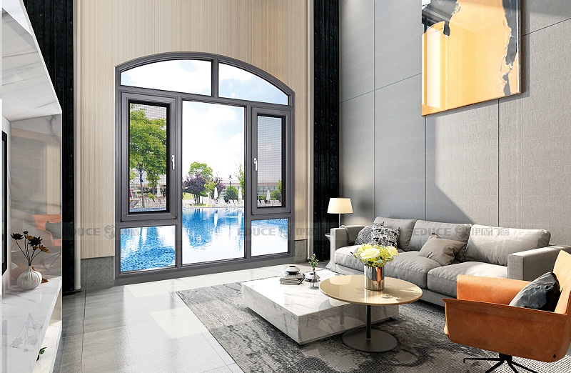 伊盾高效隔音門窗，成就你的靜謐生活空間居家生活夢想！柏林時光平開窗-110mm 灰色