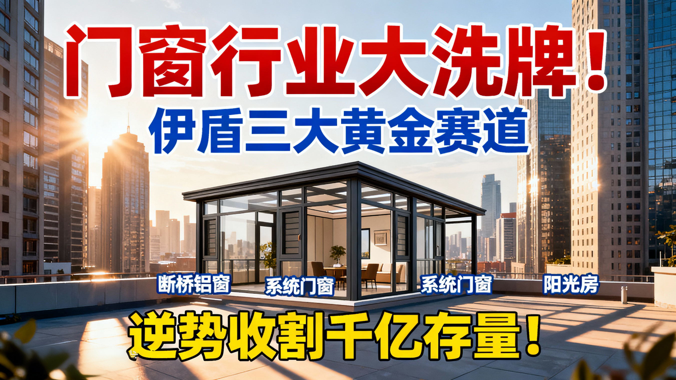 門窗行業大洗牌！伊盾三大黃金賽道，逆勢收割千億存量！