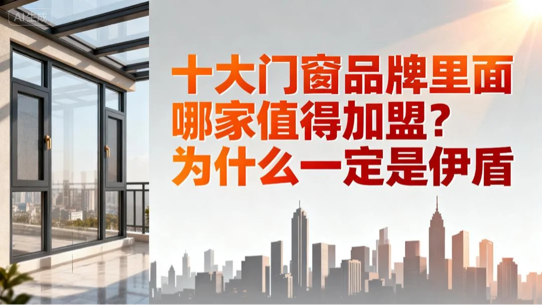 十大門窗品牌里面哪家值得加盟？為什么一定要選伊盾！